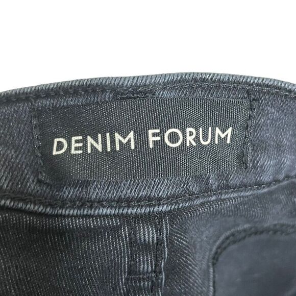 Aritzia Denim Forum The Lola Jeans Women’s Size 27 Black Washed High Rise Skinny - Picture 10 of 13